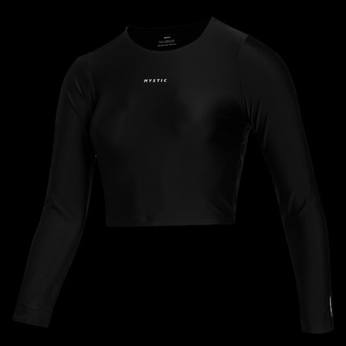 Sunn L/S Crop Rashvest Women - Black